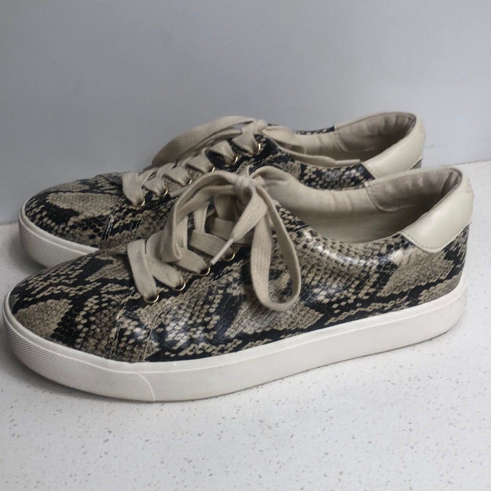Sam Edelman Snakeskin Sneakers Size 8.5